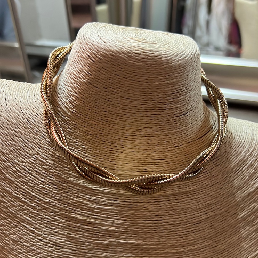 ZARA Gold Twisted Necklace